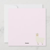 幸せなラマ シーズンカード (裏面)