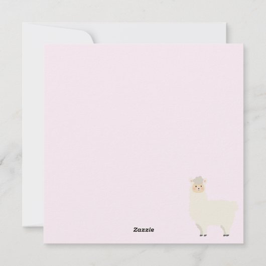 幸せなラマ シーズンカード (裏面)