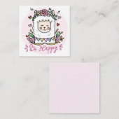 幸せなラマ ノートカード (正面/裏面)