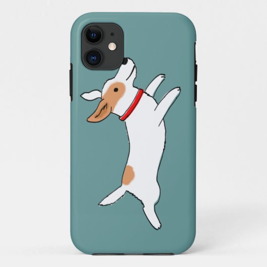 幸せなランニングのジャック・ラッセル・テリア - かわいい犬 Case-Mate iPhoneケース (裏面)