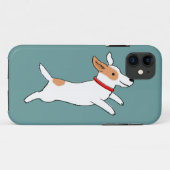 幸せなランニングのジャック・ラッセル・テリア - かわいい犬 Case-Mate iPhoneケース (裏面(横))