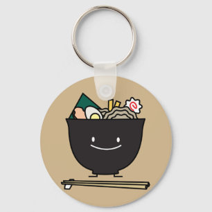 幸せなラーメンボール キーホルダー