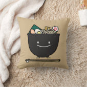 幸せなラーメンボール クッション (ブランケット)