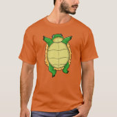 幸せなリクガメ Tシャツ (正面)
