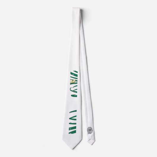 幸せなリビングロゴネックタイ ネクタイ (正面)