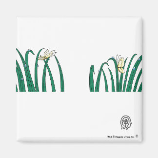 幸せなリビングロゴマグネット マグネット