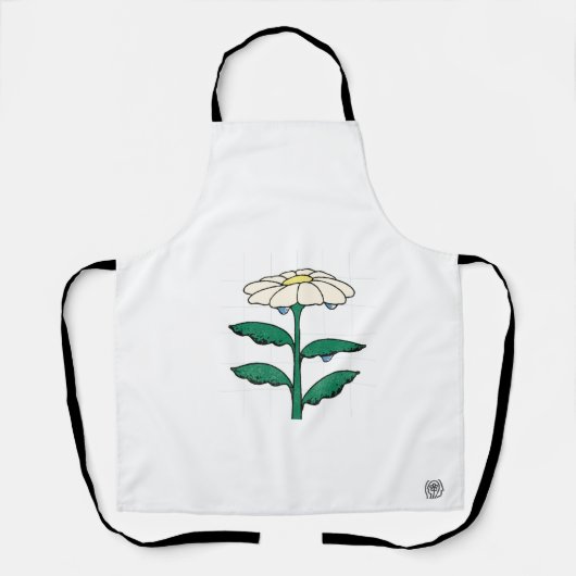 幸せなリビングロゴ エプロン (正面)