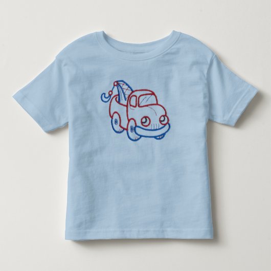 幸せなレッカー車 トドラーTシャツ (正面)