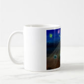 幸せなロボットとホタル コーヒーマグカップ (左)