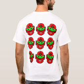 幸せなロボットの頭 Tシャツ (裏面)