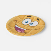 幸せなワッフル ペーパープレート (アングル)