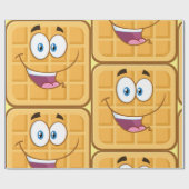 幸せなワッフル ラッピングペーパー (フラット)