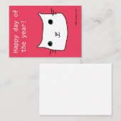 幸せな一日！- AIによって生成されたバレンタイン エンクロージャーカード (正面/裏面)