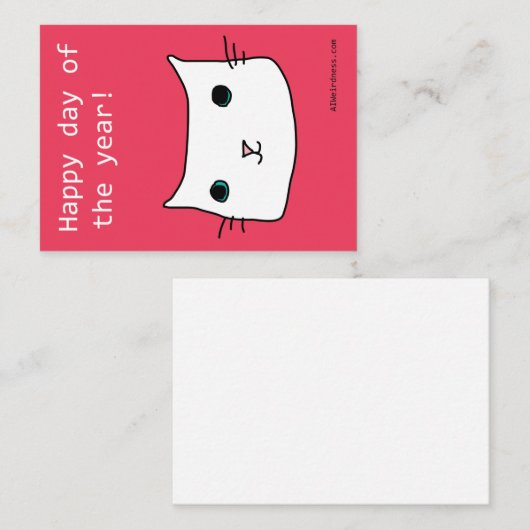 幸せな一日！- AIによって生成されたバレンタイン エンクロージャーカード (正面/裏面)