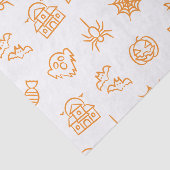 幸せな不気味なハロウィーンパターン 薄葉紙 (詳細)