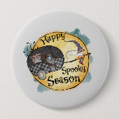 幸せな不気味季節 |ハロウィンキャンプ 缶バッジ (正面)