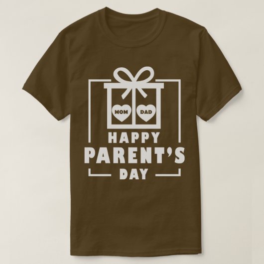 幸せな両親の日 Tシャツ (デザイン正面)