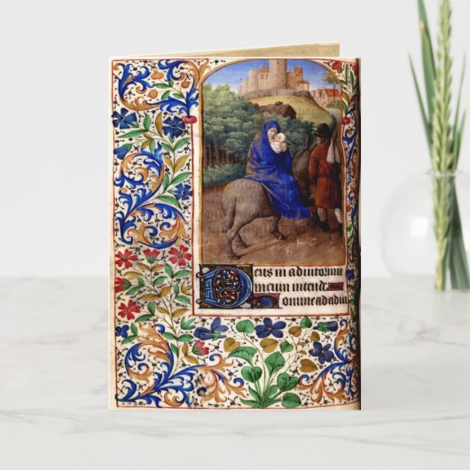 幸せな中世クリスマスカード シーズンカード (正面)