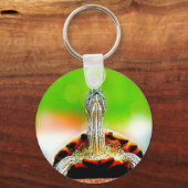 幸せな亀のバブル キーホルダー (正面)