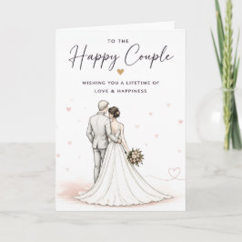 幸せな二人に贈る結婚カード カード