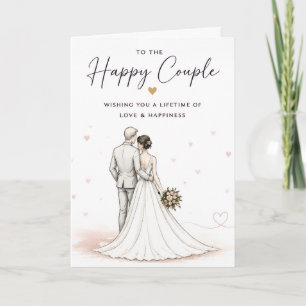 幸せな二人に贈る結婚カード カード