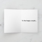 幸せな二人に贈る結婚カード カード (内部)