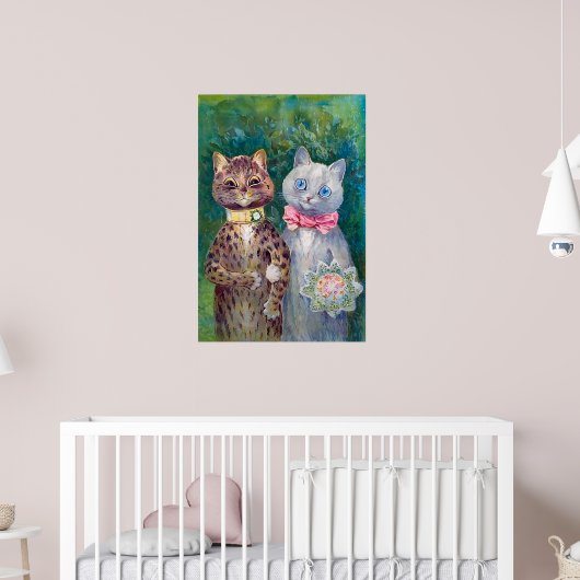 幸せな二人 | Louis Wain | ポスター (子ども部屋2)