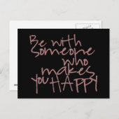 幸せな人と一緒に過ごす – はがき (正面/裏面)