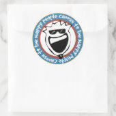 幸せな人は幸せになる ラウンドシール (バッグ)