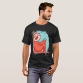 幸せな人生は木の中で怠ける Tシャツ (正面フル)