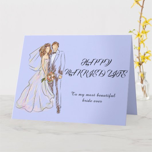 幸せな人結婚した生 カード (黄色い花)