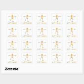 幸せな人間のスケルトン スクエアシール (シート)