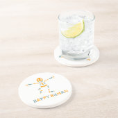 幸せな人間の骨格 コースター (側面)