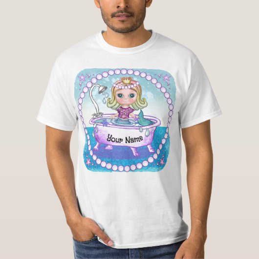 幸せな人魚のバスTシャツ Tシャツ (正面)