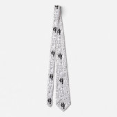 幸せな人（白いパターン） ネクタイ (裏面)