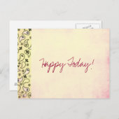 幸せな今日の郵便はがき ポストカード (正面/裏面)