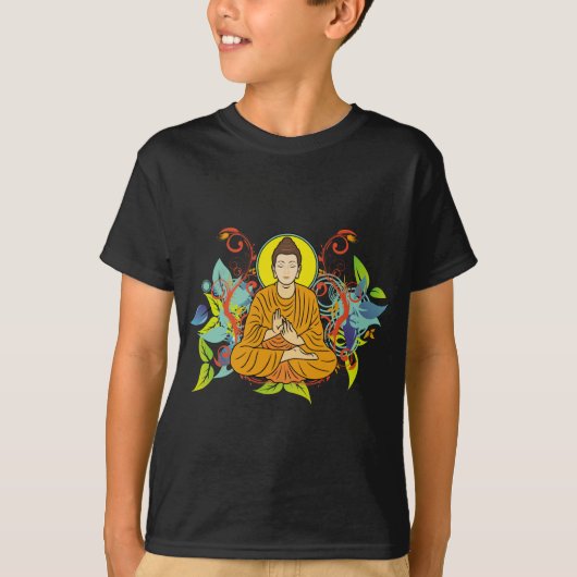 幸せな仏 Tシャツ (正面)