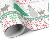 幸せな休日のおもしろい犬の小便をする雪だるまのクリスマス ラッピングペーパー (ロールコーナー)