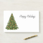 幸せな休日のお祝いのクリスマスツリー ポストイット (デスク)