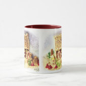 幸せな休日のお菓子の家のマグ マグカップ (中央)