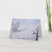 幸せな休日のアメリカシロヅル シーズンカード (裏面)