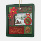 幸せな休日のオーナメント セラミックオーナメント (左)