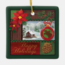 幸せな休日のオーナメント