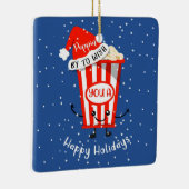 幸せな休日のカードを持ってきてほしい セラミックオーナメント (右)