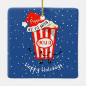 幸せな休日のカードを持ってきてほしい セラミックオーナメント (裏面)