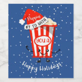 幸せな休日のカードを持ってきてほしい ワインラベル (シングルラベル)