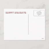 幸せな休日のクリスマスのクッキーの郵便はがき シーズンポストカード (裏面)