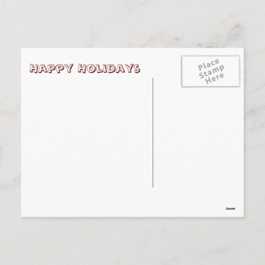 幸せな休日のクリスマスのクッキーの郵便はがき シーズンポストカード (裏面)