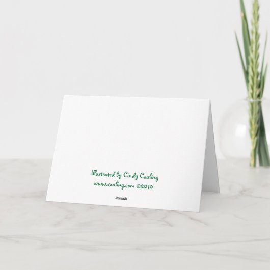 幸せな休日のクリスマスカード シーズンカード (裏面)