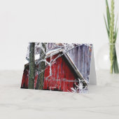 幸せな休日のクリスマスカード シーズンカード (裏面)